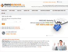 Tablet Screenshot of manghungyen.com